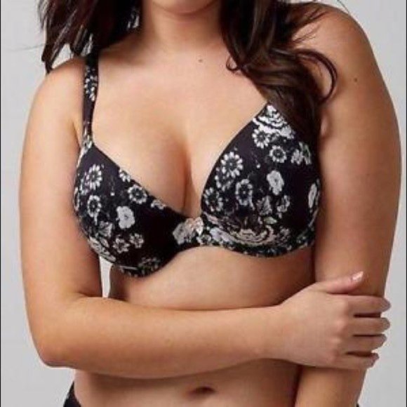 Lane Bryant Cacique Intuition Lightly Lined Uplift Plunge Bra 40G - Picture 1 of 6